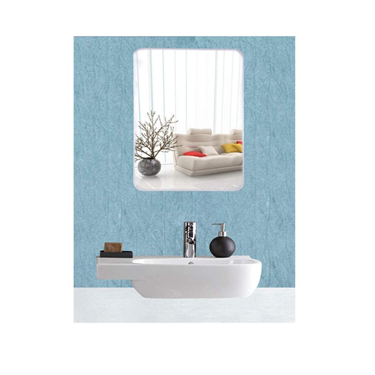 Square Shape Mirror Sticker