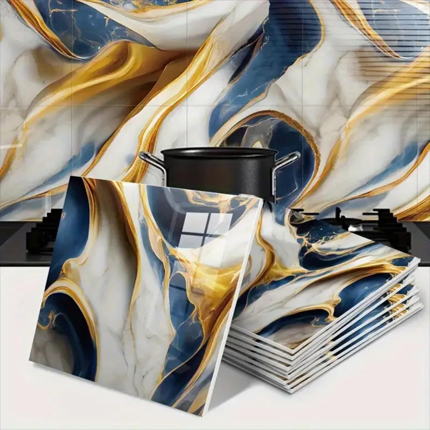PE Foam Marble Wallpaper