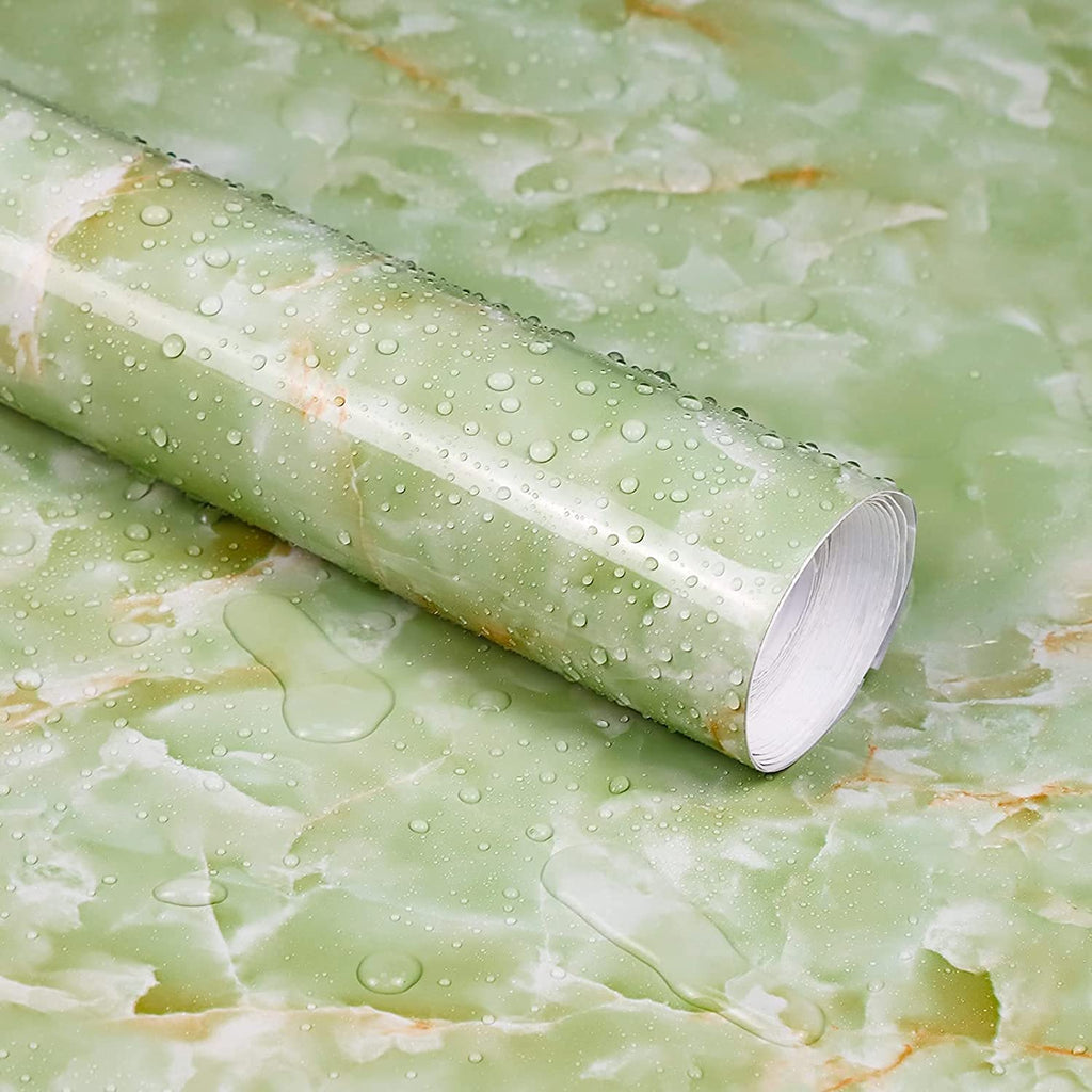 Green Marble Wallpaper (200x60 cm)