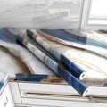 Royal Blue Marble Wallpaper