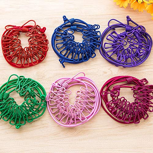 Cloth Drying Rope with Clips